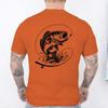 T-shirt per Amanti della Pesca da Uomo Cuore da Pescatore Stampa Pesce Persico Grafiche Magliette Casual a Manica Corta Abbigliamento Maschile Oversize