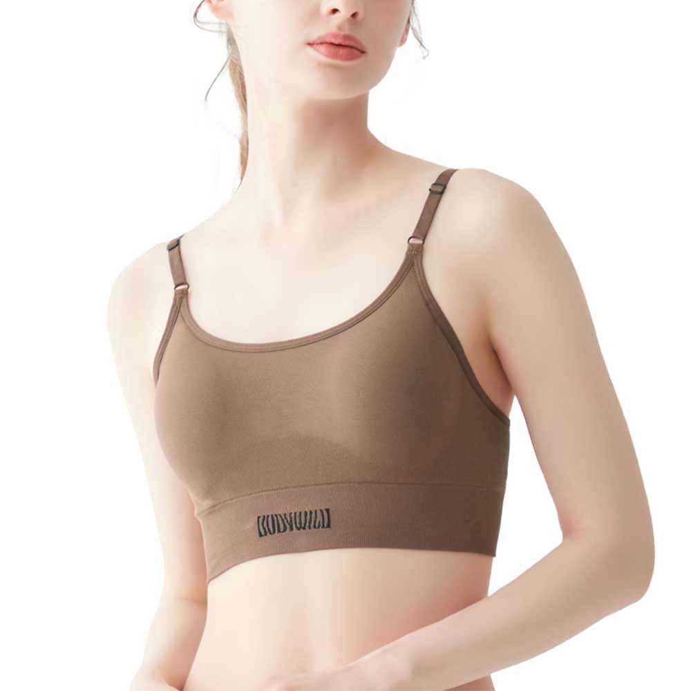 

3D облегает, эластичный, мягкий, цвет мокко, [Gunze] Бюстгальтер без косточек, формованный, боди, материал, носить, полутоп, BODYWILD, BHS255A, женский,