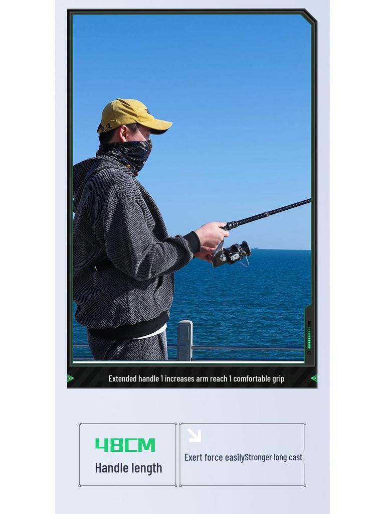 2025 High Carbon Ultra-Hard Long Cast Sea Fishing Rod & Reel Set