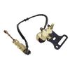 Rear Disc Hydraulic Brake Master Cylinder Kit Brake Master Cylinder Caliper Assembly for 50cc 70cc