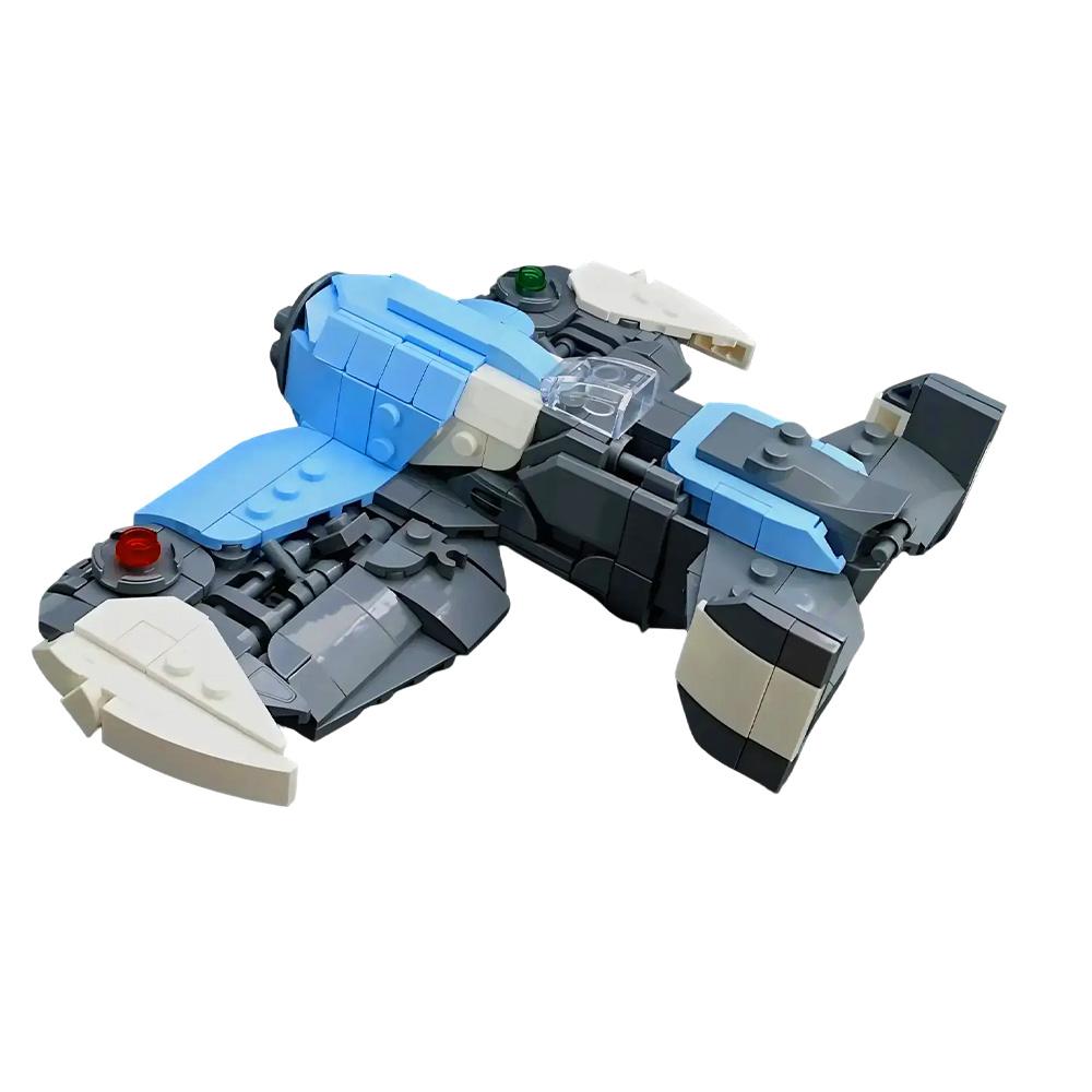MOC Cypersky - Tomtit Airplane Building Blocks Model Cypersky - Tomtit Blue Airplane Bricks Assembly Toys Kids DIY Birthday Gift