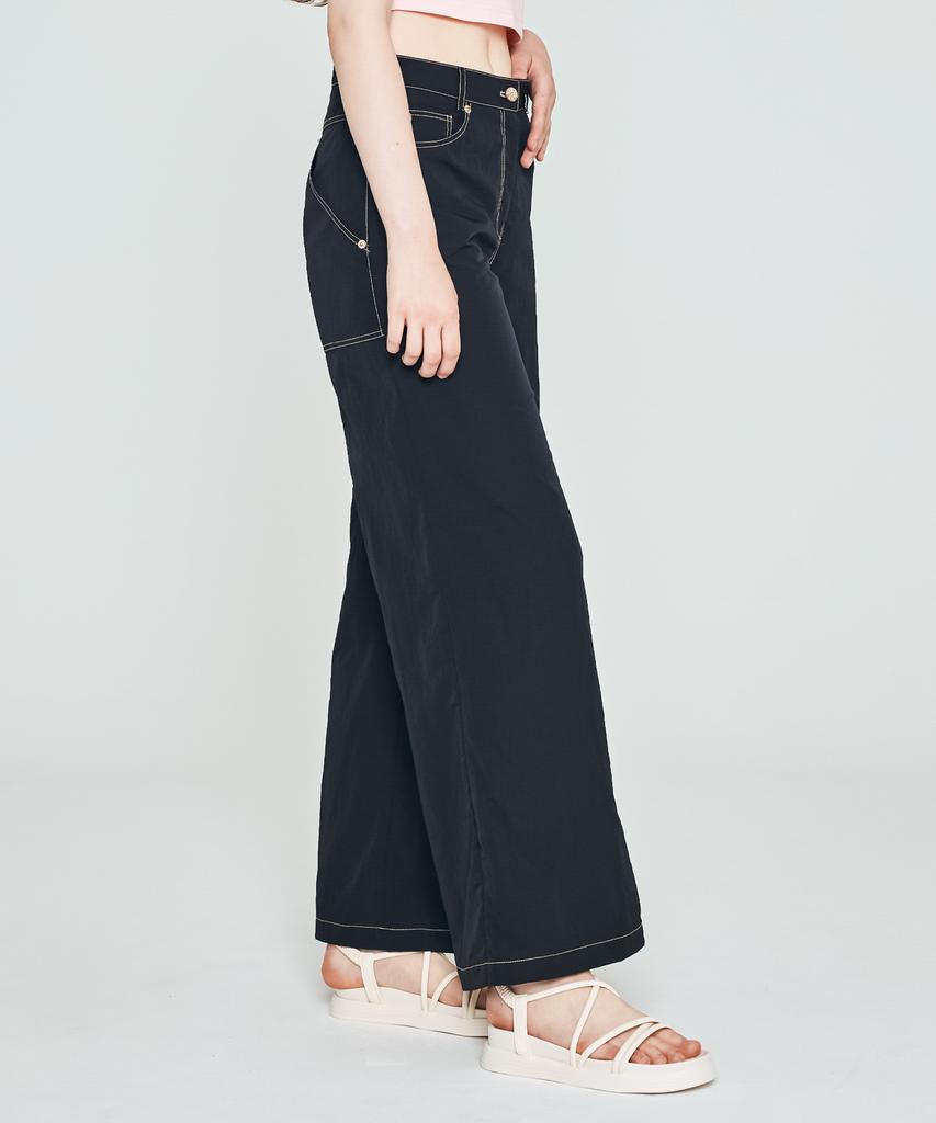 DEPASION Back Pocket Point Pants (Black)