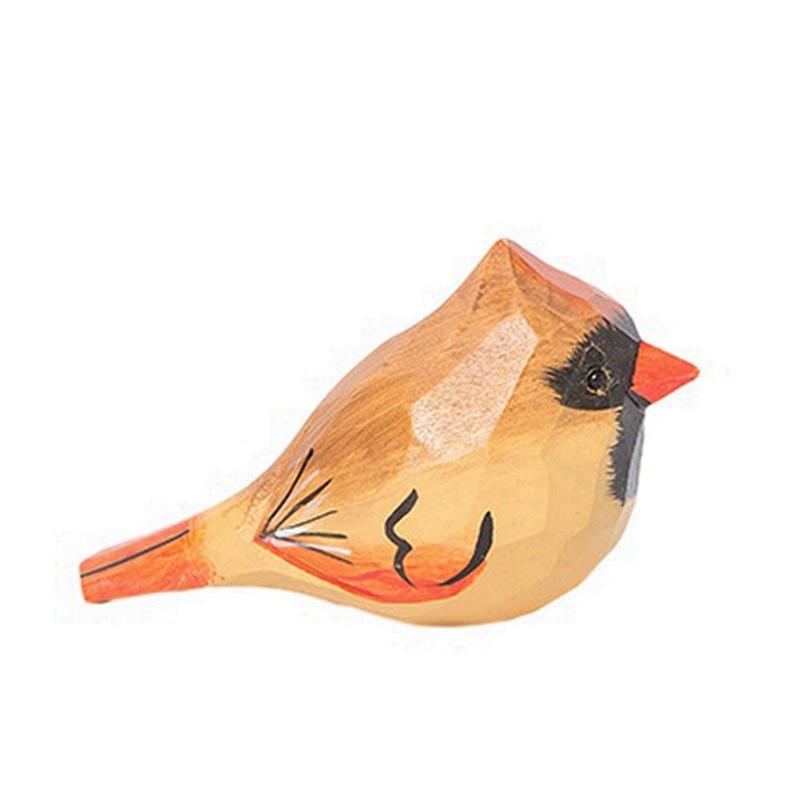

Вырезанные вручную деревянные украшения в виде птиц, статуэтки для домашнего декора, декор для полок, статуэтка птицы
