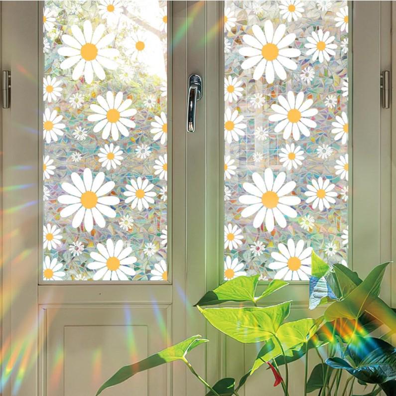 High-End Privacy Anti-Peeping Frosted Floral Glass Window Sticker 30x100 cm