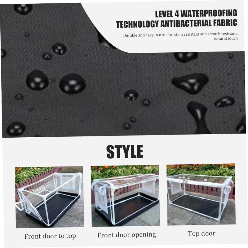 Still Air Box, Clear Mushroom Grow Tent with Ventilation Holes Top Zipper Opening, Reusable Pop-up Monotub Mushroom Box for Indoor Outdoor