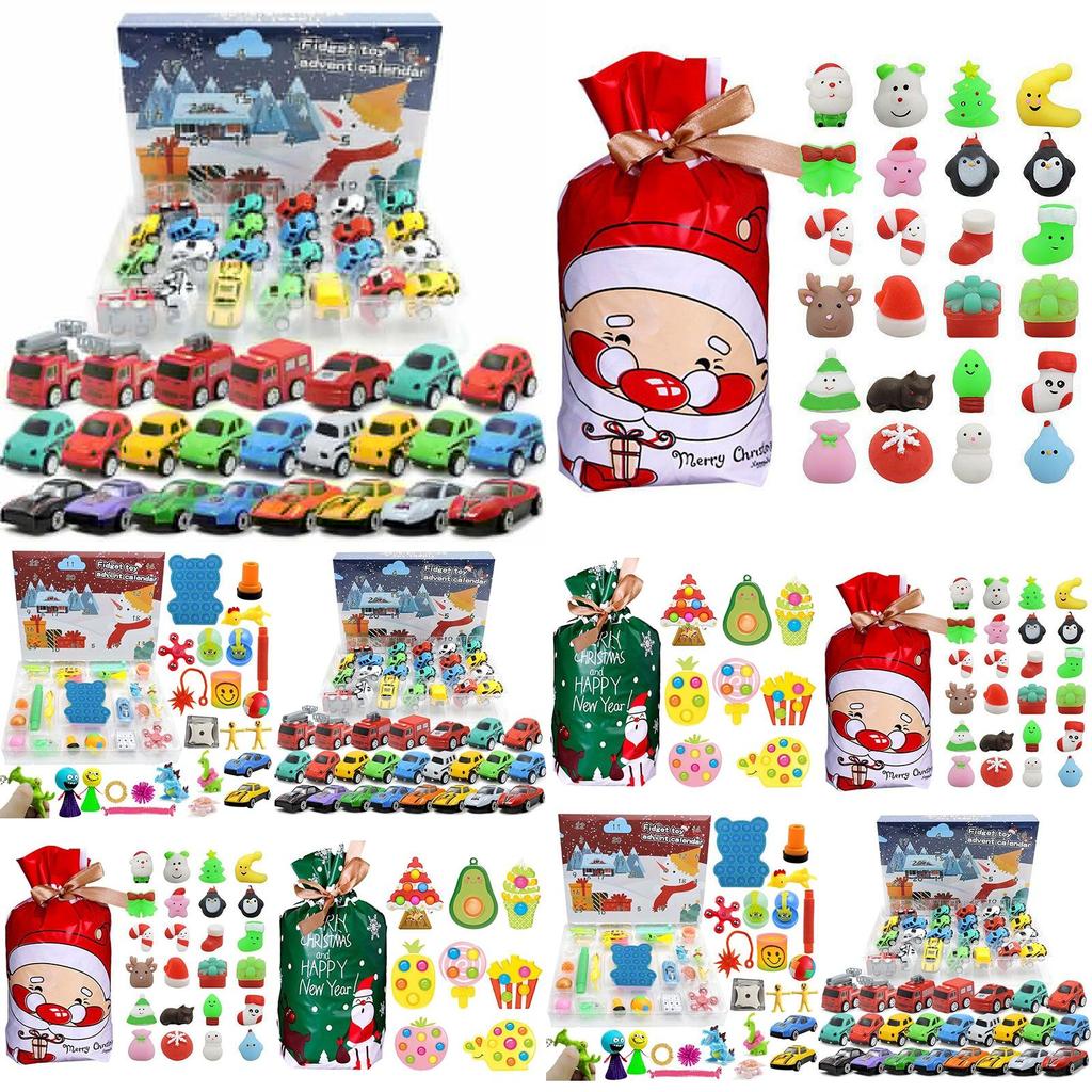Exciting Kids Fidget Squishy Toy Cars Advent Calendar For Stress Relief And Sensory Fun