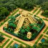 Mexico Kukulkan Mayan Pyramid 1346PCS Kids Building Blocks  Famous Architecture Assembled Model Puzzle Toys For Children Gifts