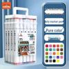 True Color Double-Ended Oil-Based Markers: Quick-Drying Anime Art Set with Hard Tips for Students