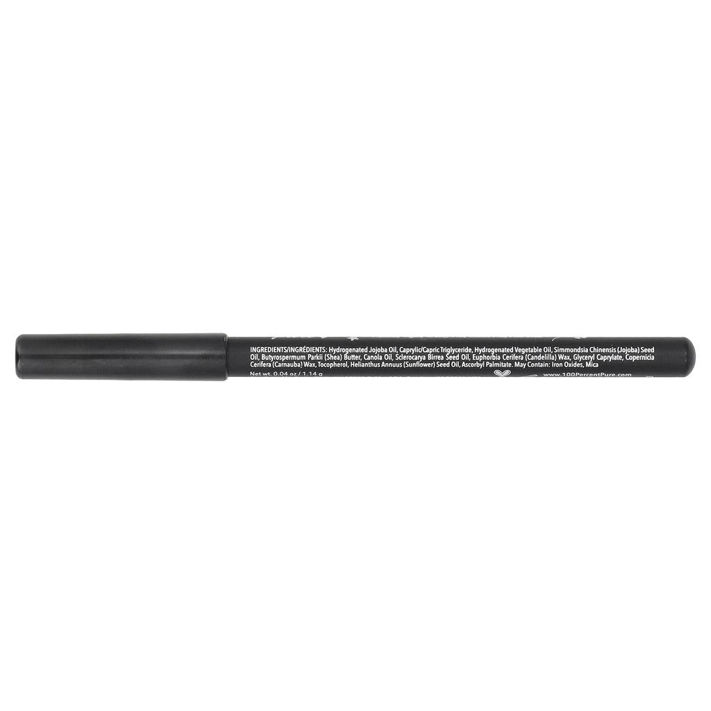 100% Ren, Krämig Långvarig Eyeliner, Svartaste, 1,14G(0.04Oz)
