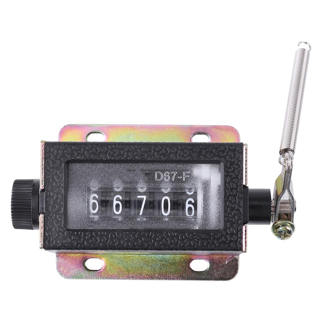 5 Digit 0-99999 Manual Tally Mechanical Counter for Industrial Machinery Textile Equipment Coaching Knitting Operations