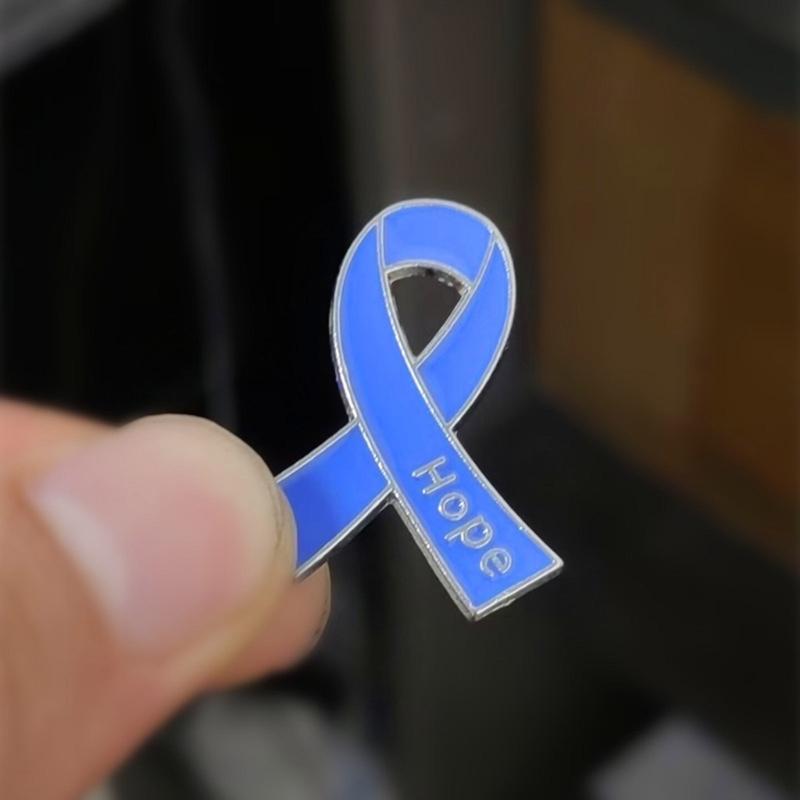 Stylish Hope Letter Ribbon Brooch Versatile Ribbon Pin Gift for Everyday Wear and Gift Giving In Sturdy Alloy Design