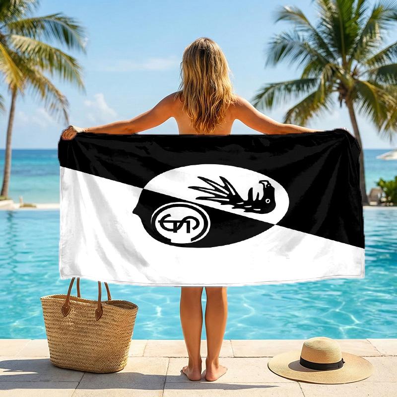 Asciugamano da Spiaggia Asciugatura Rapida in Microfibra Assorbente Portatile da Viaggio Asciugamano da Nuoto Stampa SC Freiburg FC