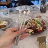 10PCS 3-toothed Dessert Cake Fork Extended Handle Afternoon Tea Fork Dinning Fork Salad Fork  Party