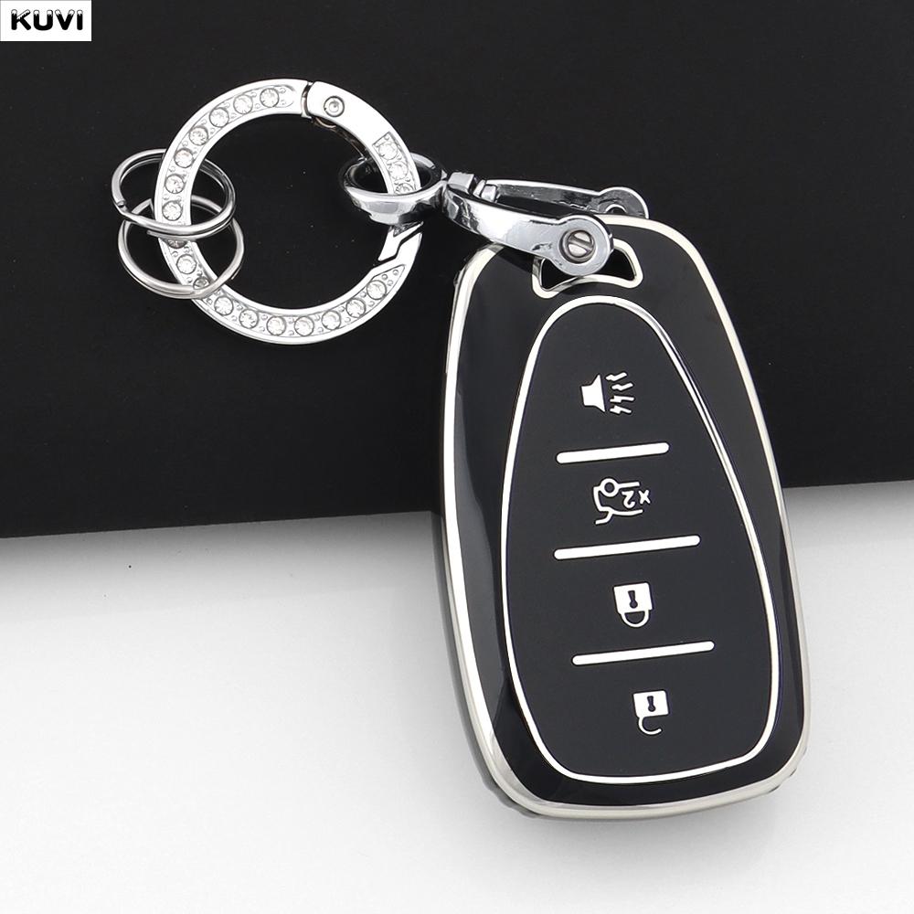4 5 Buttons Tpu Car Key Case Cover For Chevrolet Chevy Malibu Camaro Cruze Traverse Spark Equinox Sonic Volt Bolt Accessories