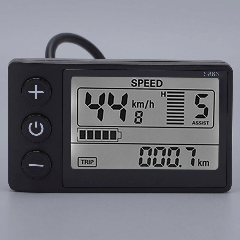 24V 36V 48V Electric Bicycle Control Panel Electric Bicycle LCD Display Handlebar Mount