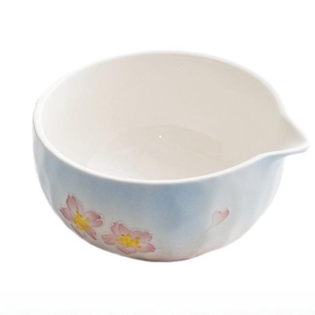 Traditionelles Bambus Keramik Japanisches Matcha Tee Set Keramikschale Bambus Matcha Besen und Teelöffel Teezubereitungswerkzeuge Zubehör