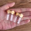 24 Pieces 15ml 30*40mm Glass Bottles with Golden Frosted Caps Transparent Glass Perfume Bottle Spice Bottles Spice Jars