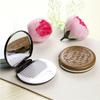 Chocolate Folding Travel Comb & Mirror Set for Women's Handbags
