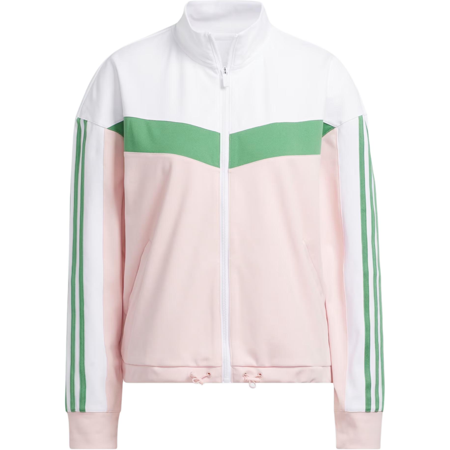 

Adidas Ultimate365 Twistknit Fashion Golf Comfortable Color Block Vintage Sports Stand Collar Drop Shoulder Long Sleeve Jacket Women Jacket IY3804 S