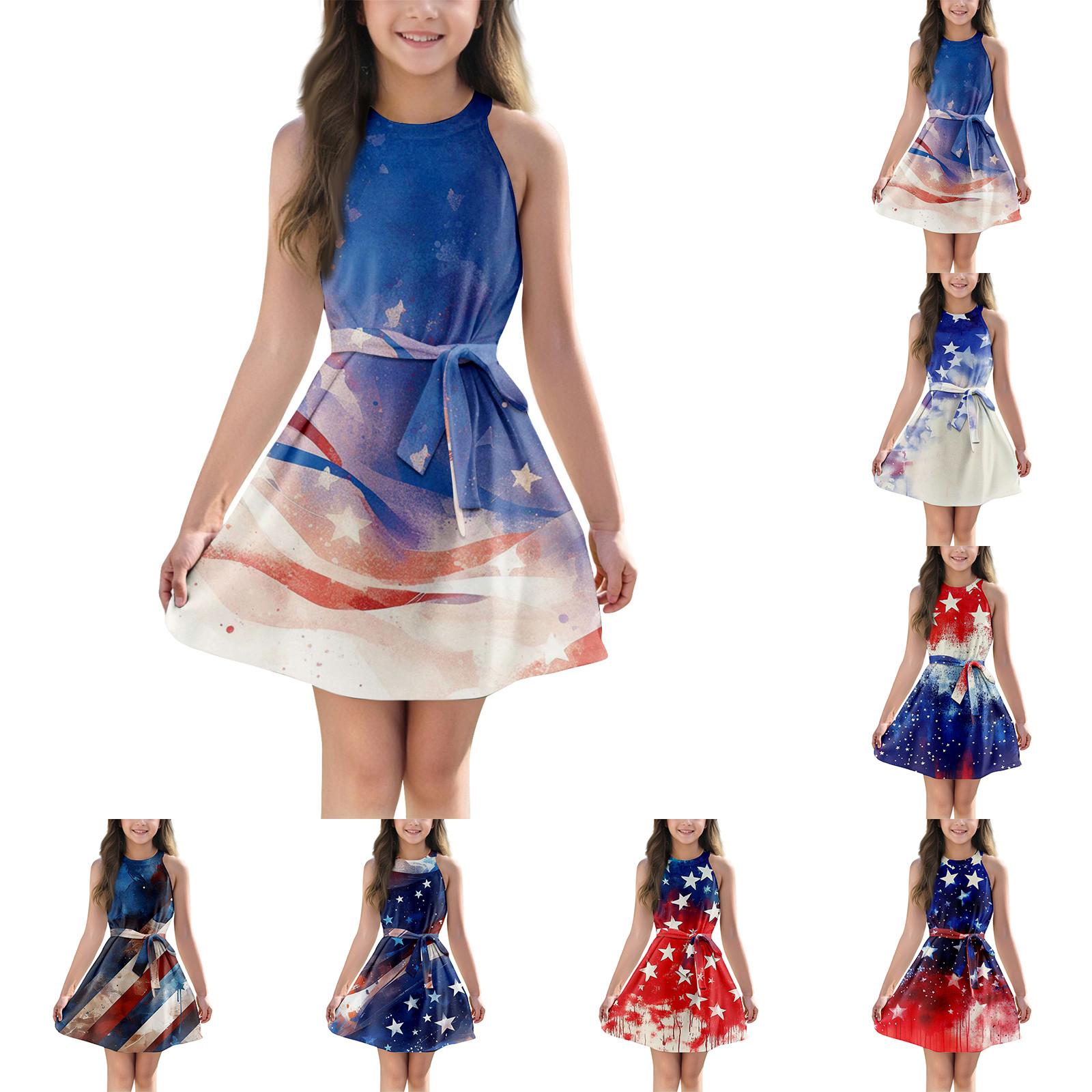 

Fashionable Casual Dress With Printed Suspender Dress 150