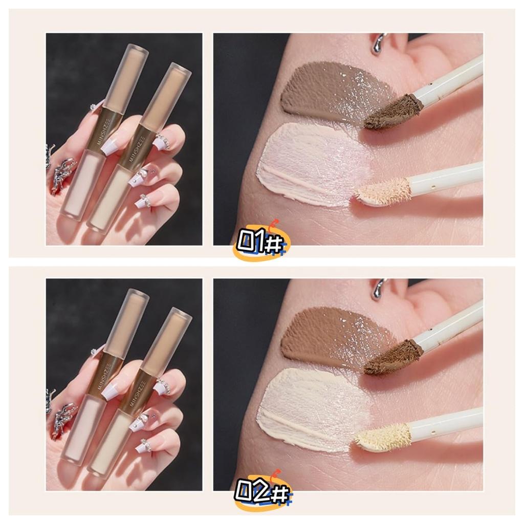 UNYOKE Double End Liquid Highlight Stick Facial Repair Stick Nose Shadow Silhouette Facial Beauty Liquid Repair Women's Liquid-1+2