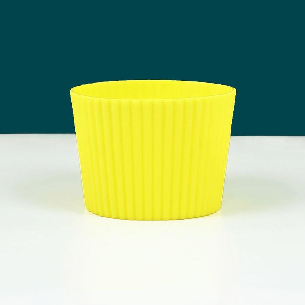 Silicone World Silicone Anti scalding Anti Slip Coffee Cup Cover Universal Tapered Thread Cup Sleeve Mug Ceramic Glass Cup Cover