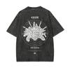 T-shirt Mahito Jujutsu Kaisen Homme Lavage Acide Incarnation de la Perfection Anime Streetwear Expansion de Domaine T-shirt Vintage