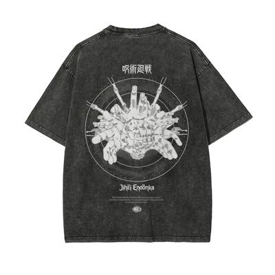 Mahito T Shirt Jujutsu Kaisen Men Acid Wash Self-Embodiment of Perfection Anime Streetwear Domain Expansion Vintage Tee