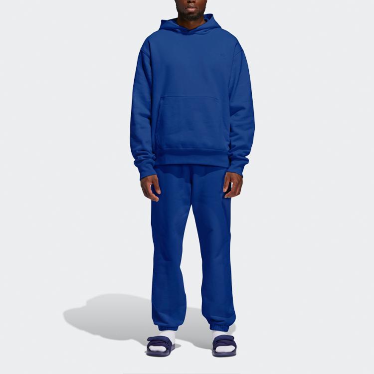 adidas Pharrell Williams Basics Hoodie Power Blue Herren Streetwear GM1942