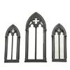 Rustics Window Frame Wall Decors Wooden Farmhouse Wall Art Decors Arched Cathedral Fake Window Home Decors for Entryway