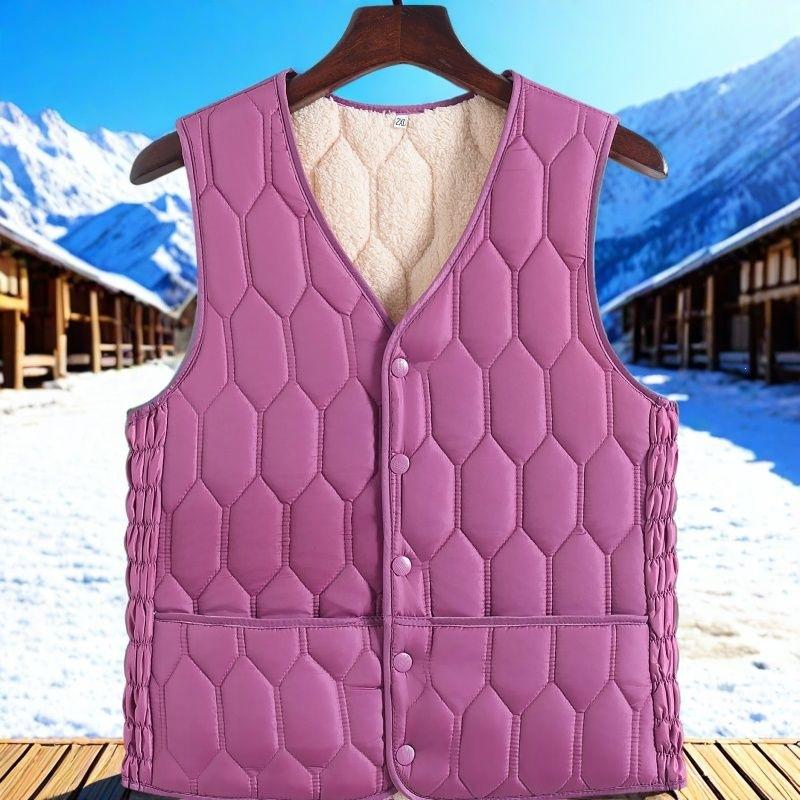 Autumn and winter thickened and velvet women's velvet down vest short slim-fitting vest inner tank to keep warm
