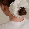 Oar Lace Flower Scrunchie [Choose 1 of 3 Colors]