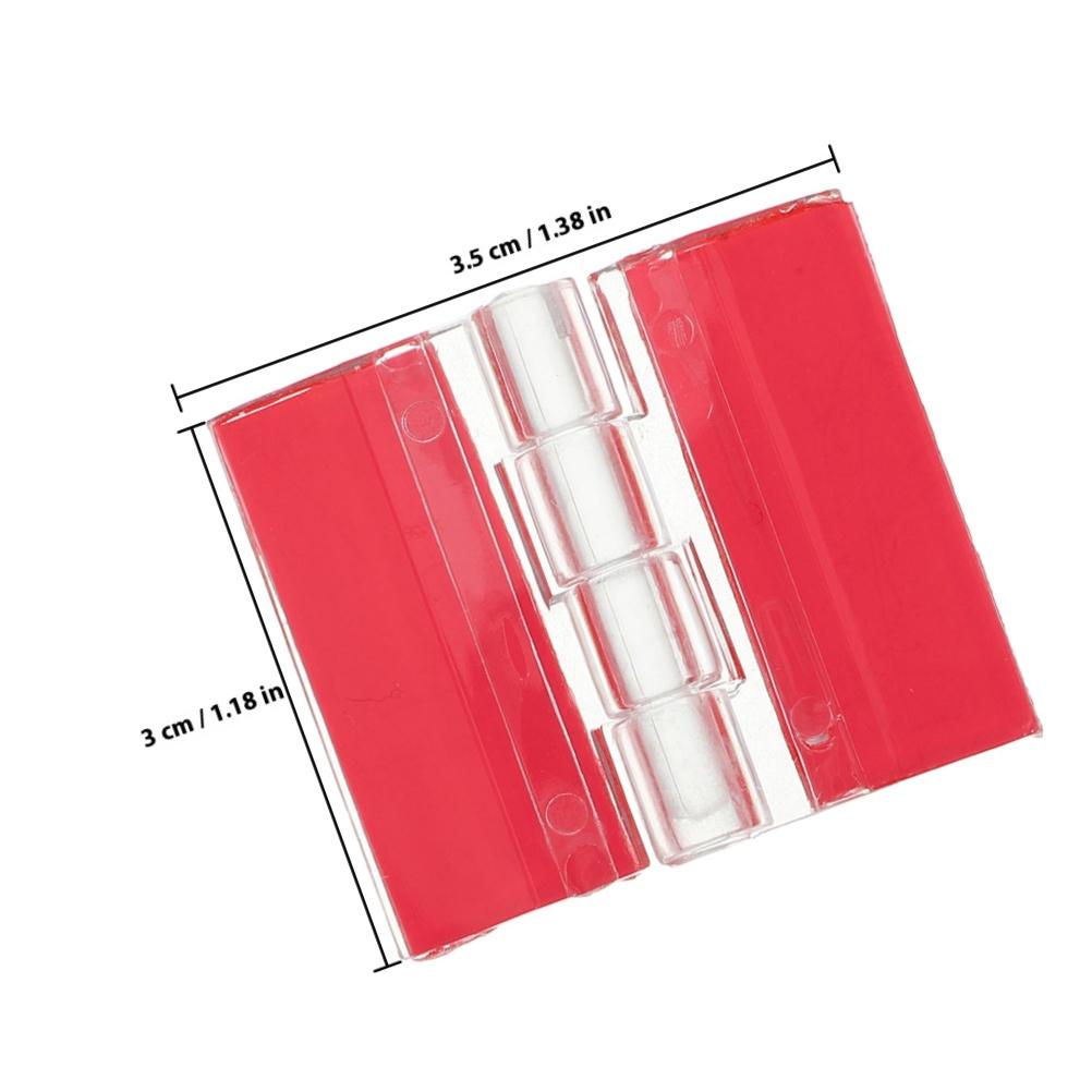 6Pcs Clear Acrylic Hinges 35x25mm Self-Adhesive Transparent for Small Crafts Cabinets Wooden Boxes Strong Adhesive Portable