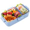 Skater Samechi Bento Box, 530ml, Antibacterial, Soft Filling, Dome-Shaped Lid, Women's, Made In Japan, PFLB6AG-A