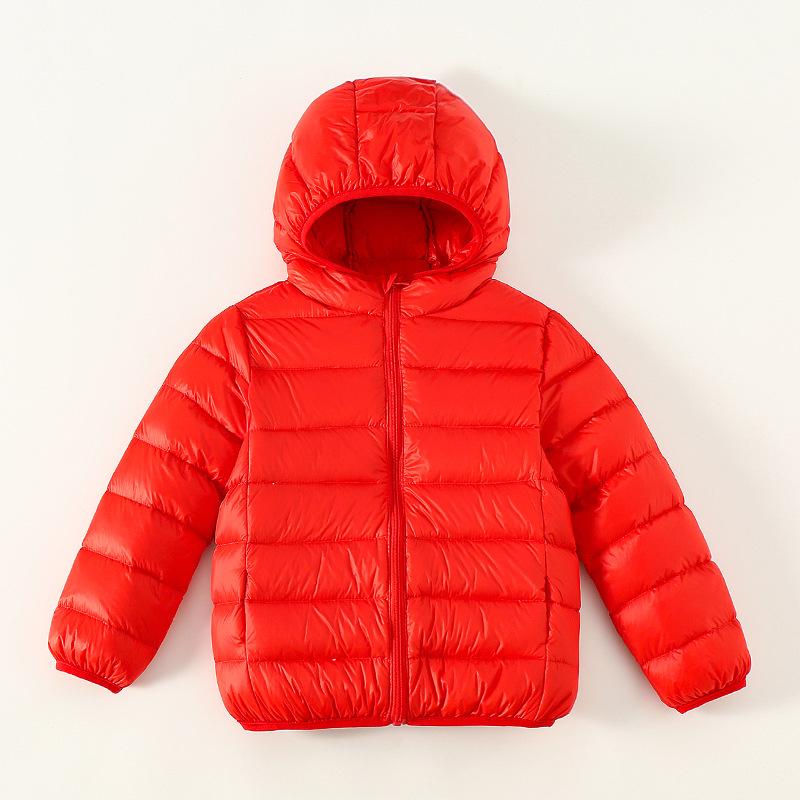 3 -13Y Children White Duck Down Boys Jacket Thickened  Kids Coat for Girl Winter Casual Candy Color Warm Hooded Clothes