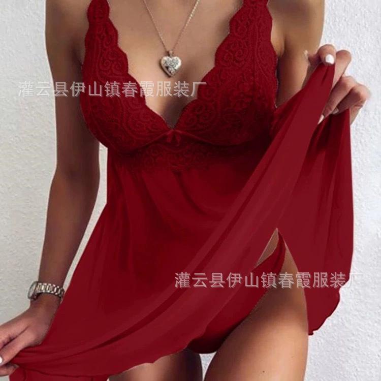 Erotic Underwear, New Lace Suspender Pajamas, Multi-colored Erotic Pajamas for Women