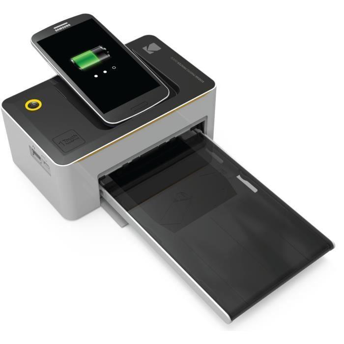 Imprimante Photo Kodak PD450 - Gris - Sublimation Thermique - Pour Smartphone iOS Et Android