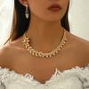 Gold Plated Jewelry Set India Dubai Jewelry Bare Diamond Zircon Necklace Bracelet Ring Earrings Set