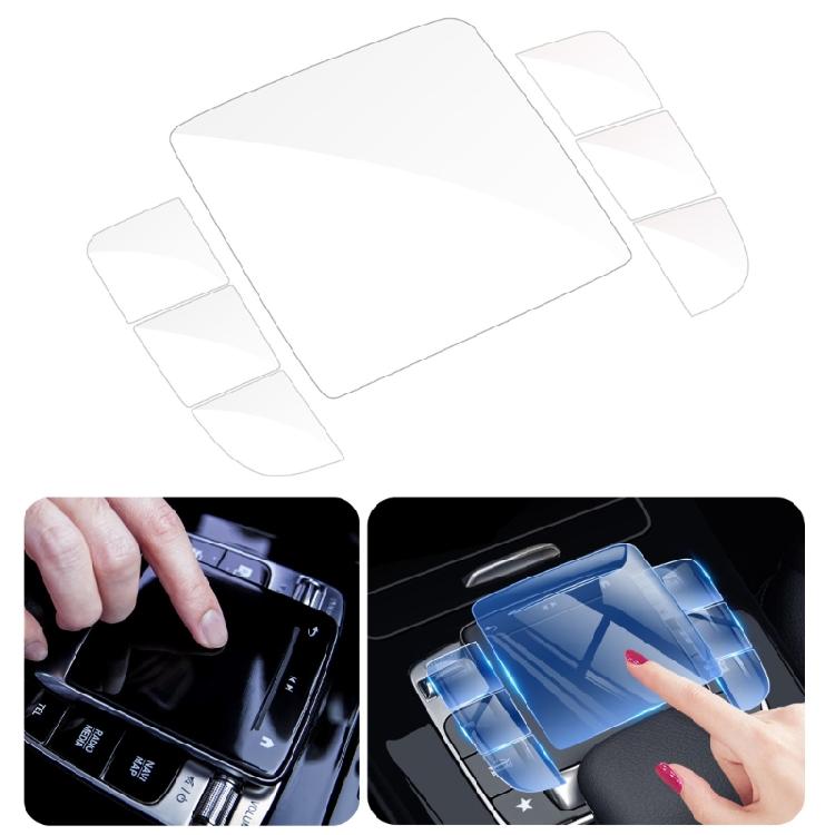 Automotive Accessories for W213 W205 W177 Multimedia Mouse Button Protective Film Car Center Console Mouse Button Film