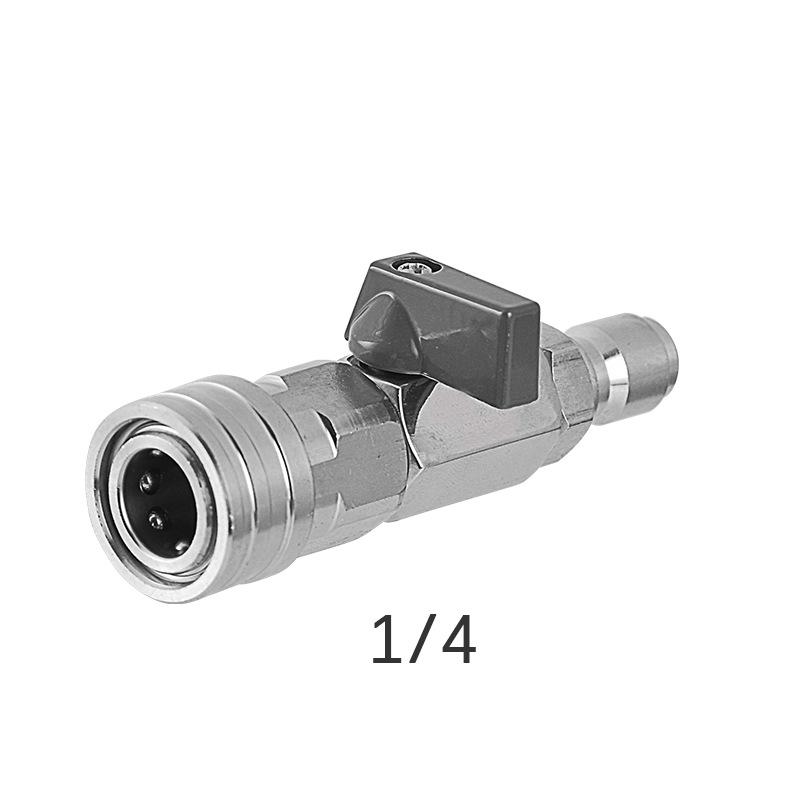 High Pressure Washer Ball Valve Kit With 3/8 or 1/4 Inch Quick Connector for Power Washer Hose Control Water Flow Switch