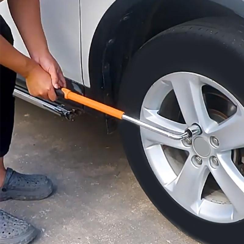 Multiple Size Extendable L Wrench Socket for Wheel Tires with Comfortable Grip Handle Auto Enthusiasts Car Maintenance