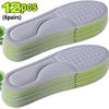 2/12pcs Nano Memory Foam Insoles Unisex Soft Sports Running Shoes Inserts Sweat-Absorbing Deodorant Cushion Shoe Sole Paddings
