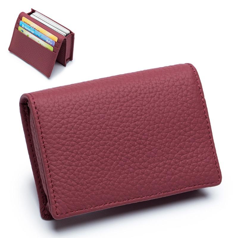 Borsa per biglietti da visita multifunzione, casual, primo strato, borsa da trasporto per mucca, porta biglietti da visita, porta monete creativo per uomo