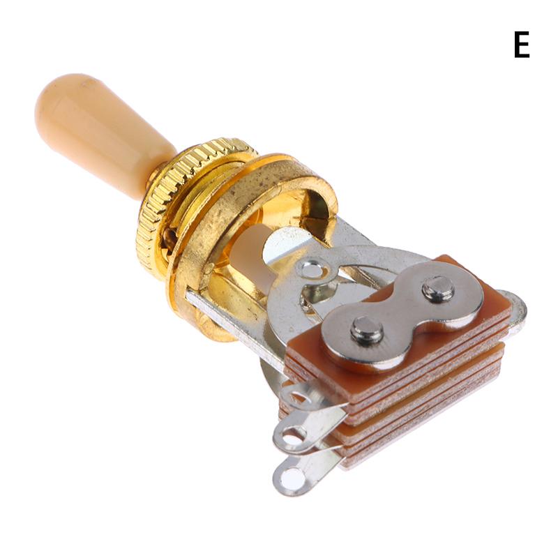 

1 шт. 3-позиционный короткий прямой гитарный переключатель-переключатель звукоснимателей с латунной шляпой для электрогитар, переключатели звукоснимателей, детали управления