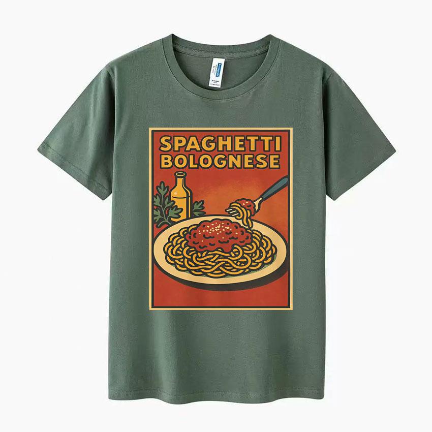 Funny Italian Spaghetti Meme Pop T Shirt Men Women Tshirt Fashion Crewneck Cozy Casual Aesthetic Shortsleeve Tshirts Hot Sale