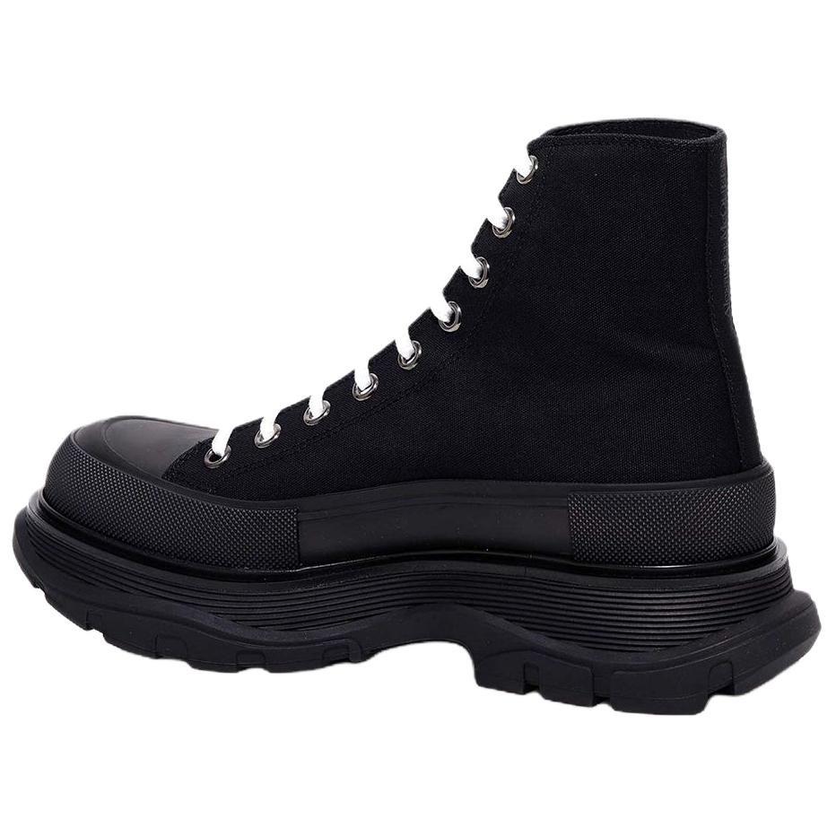 Alexander McQueen Tread Slick Short Combat Boots Men's Black 604254W4L321000
