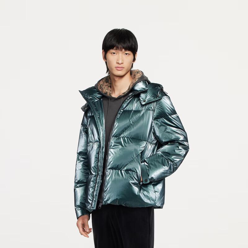 K-Boxing Men s Detachable Hood Puffer Jacket 175/L