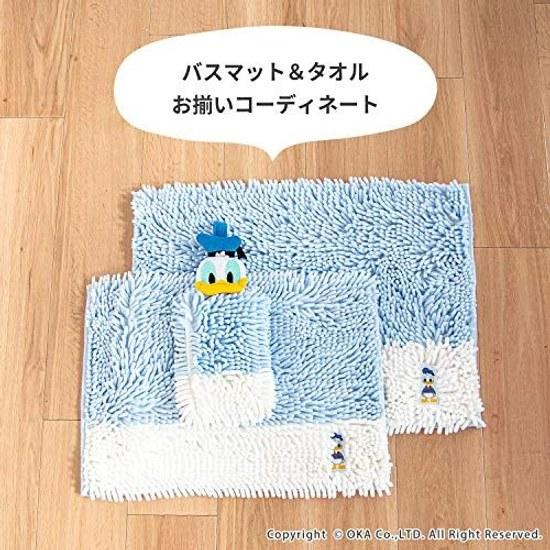 OKA Disney Mall Bath Mat Fits Approximately 45cm X 60cm Blue (Donald Duck)