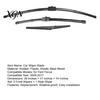 All Weather Wiper Blades 3Pcs/Set Car Kit for Ford Focus 2005-2011, 26/17/14-inch Front Replacement Wipers Rear Kit, Auto Windshield Beam Sun