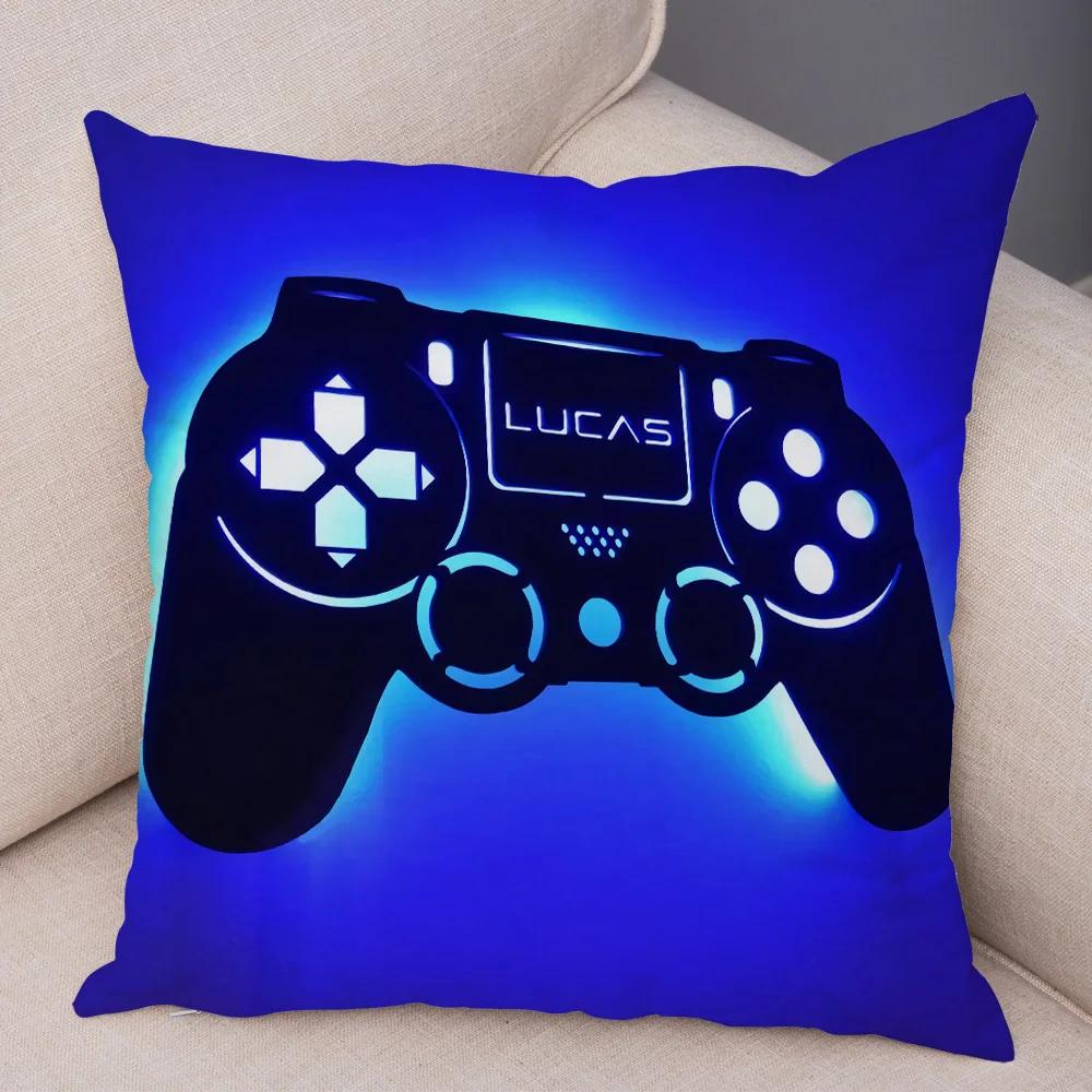 Game Room Decoration  Player Dazzle Handle Series Pillowcase Home  Boy's  Bedroom  Cushion Cover